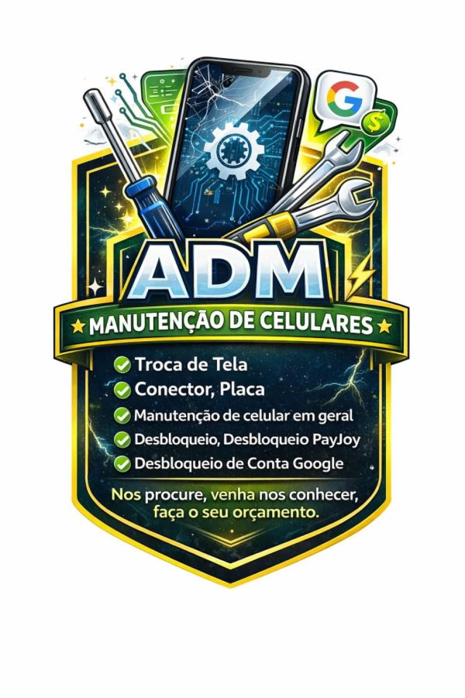 Foto 2:  — ADM Manutenção de Celulares e Acessórios 